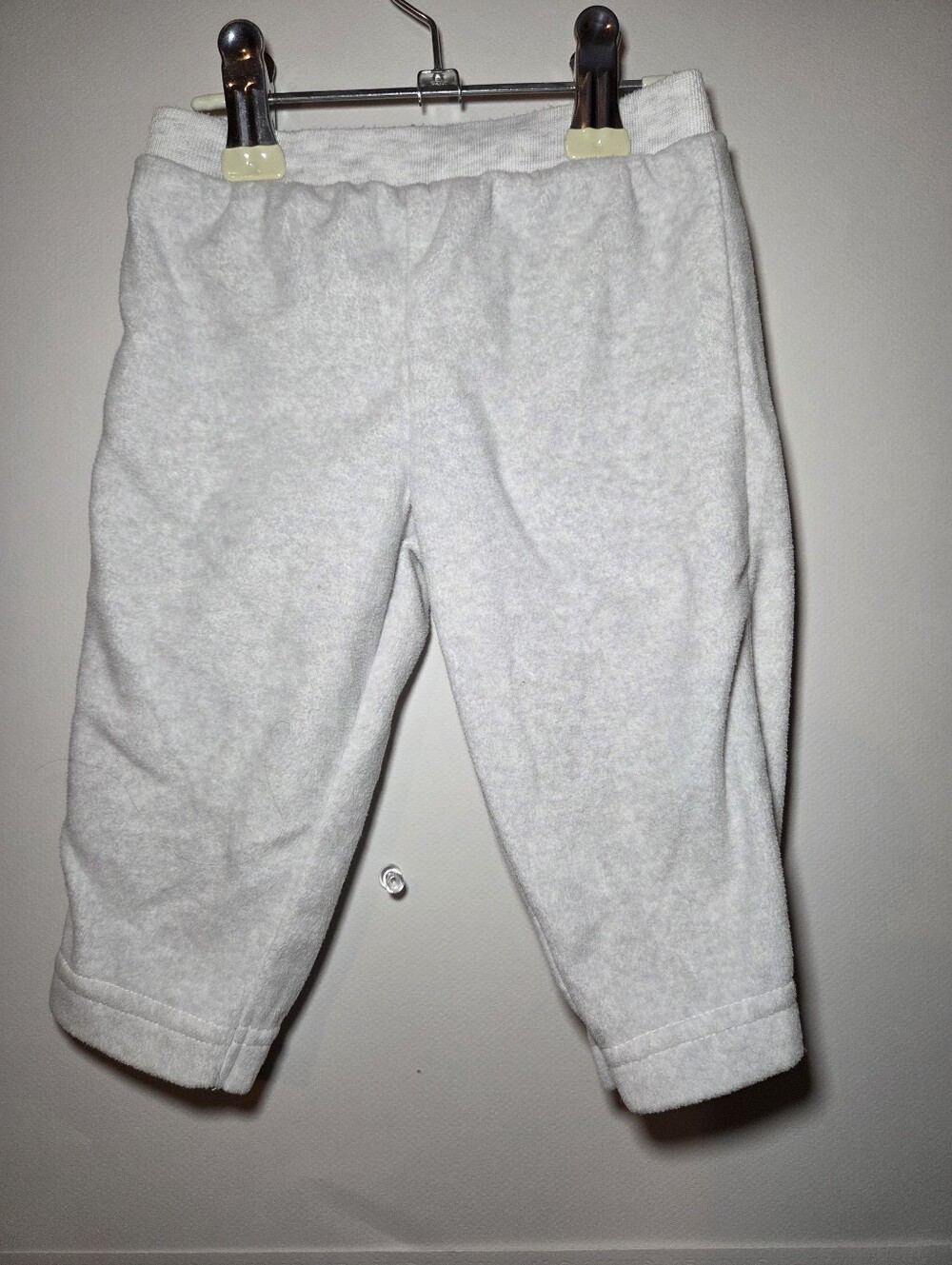 Baby 3-6m Fleece Pull-On Pants - Pink and Light Gray (2 Pair) - Picture 2 of 4